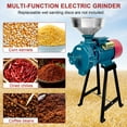 thumbnail image 4 of PRIJESSE Electric Grain Grinder Mill 110V 3000W  Dry Corn Grinder Commercial  Feed Mill Dry Cereals Wheat Grinder W/ Funnel, 4 of 8