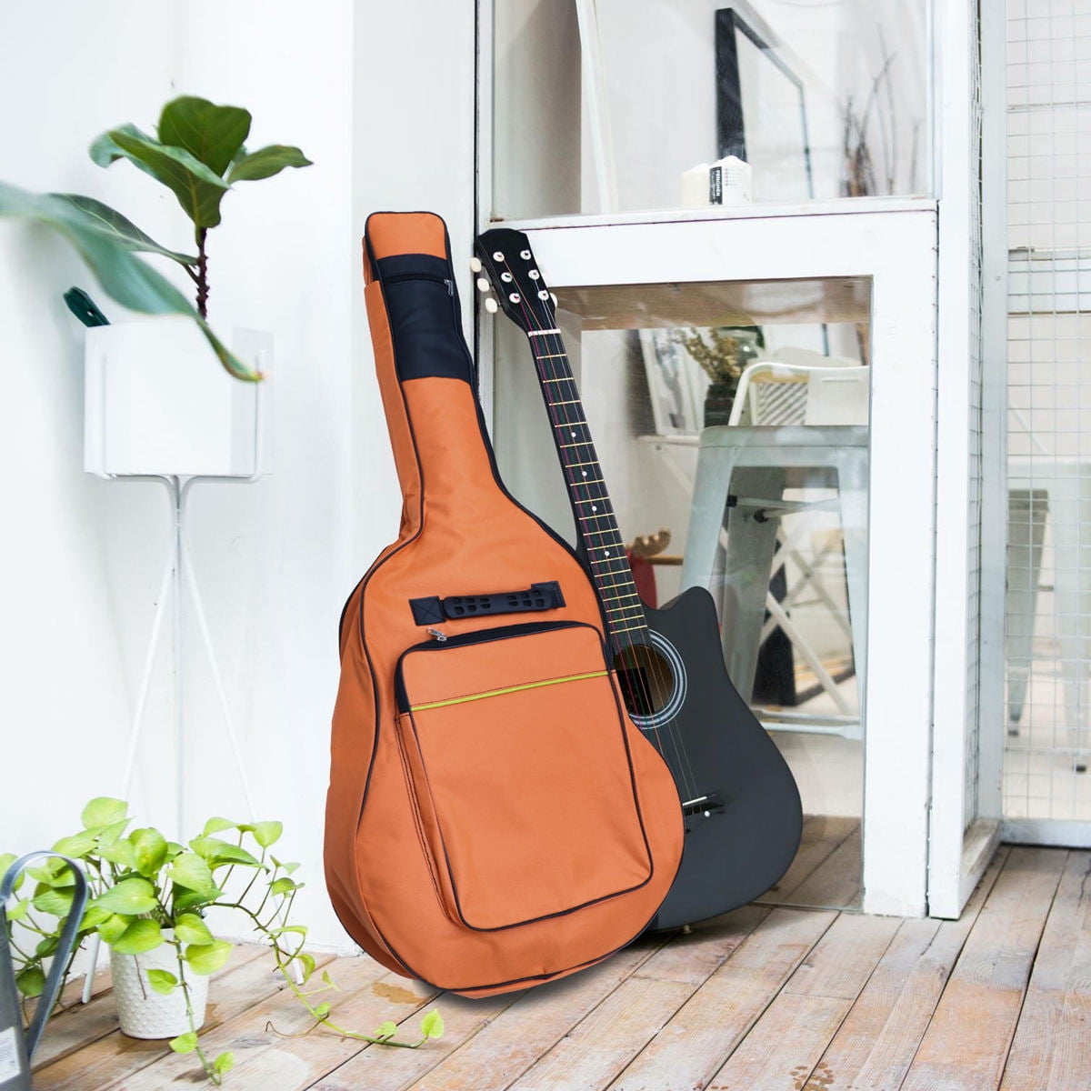 Amosfun Guitar Bag with Front Storage Pocket and Breathable Back Padding for Comfortable Carrying