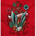 thumbnail image 2 of Wild and Free Bald Eagle Rose Tattoo Unisex Fleece Graphic Zip Up Hoodie Brisco Brands 5X, 2 of 5