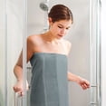 thumbnail image 6 of REGALWOVEN Bath Towels Set of 2, Soft Cotton Mesh Bath Towels, Highly Absorbent and Quick Drying Towels Grey 28' x 56', 6 of 8