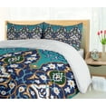 thumbnail image 5 of Ambesonne Folkloric Duvet Cover Sets, Abstract Navy Design, 2-King, Navy Blue, 5 of 7