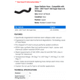 thumbnail image 2 of Upper Radiator Hose - Compatible with 2003 - 2007 Ford F-350 Super Duty 6.0L V8 Diesel 2004 2005 2006, 2 of 2