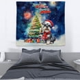 thumbnail image 3 of Merry Christmas and Happy New Year Santa Schnauzer Holiday Xmas Winter 2025 Tapestry Miniature Schnauzer Dog Lover Wall Hanging Backdrop Home Decor - 00024, 3 of 5