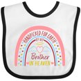 thumbnail image 3 of Inktastic Handpicked for Earth by My Brother in Heaven Rainbow Boys or Girls Baby Bib, 3 of 4