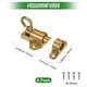 thumbnail image 3 of Uxcell 6-Pack Pestillos de Cierre Automático, Pestillo Resistente de Aleación de Aluminio con Tornillos/ Ventana/Puerta[Oro], 3 of 6