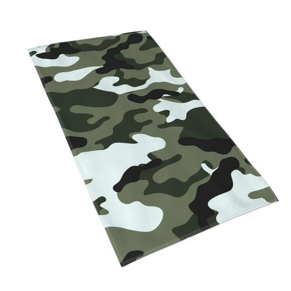 Hand Towels Army Camouflage Bath Shower Towels Fingertip Kitchen Dish Guest Towel 15.7 X 27.5 In