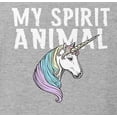 thumbnail image 4 of Old Glory Youth My Spirit Animal Unicorn Long Sleeve Graphic Hoodie, 4 of 5
