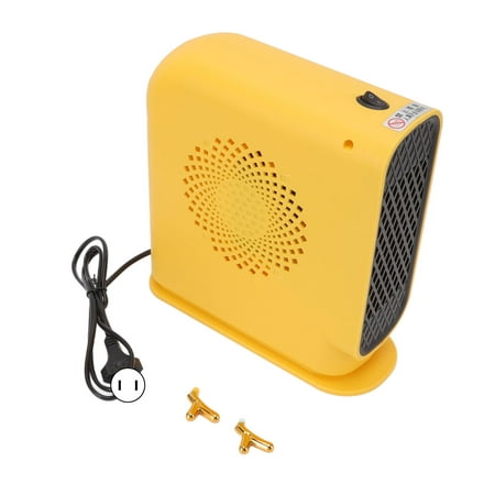 

Small Electric Heater Low Noise Temp Portable Mini Heater Tip Over Protection Prevent Scalding For Office For Living Room Elegant White Mint Green Cartoon Yellow