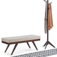 thumbnail image 2 of Chanelle 48" WD Modern Rectangle Ottoman Bench in Platinum Tweed Look Fabric, 2 of 10