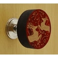 thumbnail image 2 of IBA Indianbeautifulart Boutons de Meubles Gravés Rouges, Lot de 10, 2 of 3