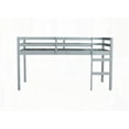 thumbnail image 2 of Solid Wooden Twin Loft Bed with Ladder & Ample Storage Space, Grey, 2 of 19