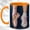 Orange, variant on Pointe Shoe Coffee Mug, Dance Sneaker Mug, Ceramic 11 oz