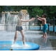 thumbnail image 2 of (Azul 100 cm) Juego de tapete rociador de agua plegable Verano Jardín al aire libre Piscina Juguete de playa PVC portátil plegable para niños Actividades familiares al aire libre, 2 of 5