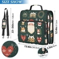 thumbnail image 2 of FORMRS Zipper Binder with Shoulder Strap 2-inch Ring 500 Sheet Capacity File Bag, Green Christmas, 2 of 5
