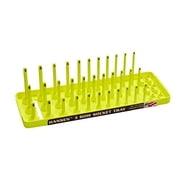 Hansen Global 6 Piece 3 Row Socket Tray Set - Hi-Viz Yellow