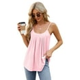 thumbnail image 6 of Tosmy Summer Tank Tops For Women Ladies T Shirt Tank Top Sleeveless U Neck Eyelet Embroidery Loose Fit Casual Summer Hollow Vest Suspenders Vest For Women, 6 of 9