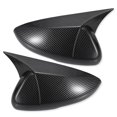 thumbnail image 1 of Cubierta de espejo lateral izquierdo derecho, tapa de cubierta de espejo retrovisor, para Honda Accord 2018-2021, plástico, patrón de fibra de carbono negro, 1 par, 1 of 7