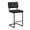 Black - Matt Black Finish, variant on Zesthouse Modern Cantilever Counter Stools Set of 2, 26" Upholstered Boho Barstools with Padded Back & Matt Black Legs, Vintage Faux Leather Counter Height Chairs for Kitchen, Black