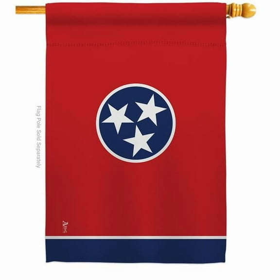 Americana Home & Garden  28 x 40 in. Tennessee American State House Flag with Double-Sided Horizontal Decoration Banner Garden Yard Gift
