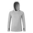 thumbnail image 6 of CAIXIA Boys Hooded Rash Guard Fishing Shirt, UPF 50+ Kids Long Sleeve Sun Hoodie, Youth UV Protection Beach Swim Shirts, 6 of 7