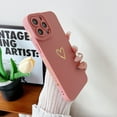 thumbnail image 5 of for iPhone 12 Pro Max Case 6.7", Side Back Cute Plated Love Heart with Anti-Fall Lens Cameras Cover Protection Soft TPU Shockproof Anti-Fingerprint Phone Cases for Women Girls Pink, 5 of 12