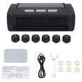 thumbnail image 2 of Rv Tire Pressure Monitoring System, Wireless Solar Tire Pressure Monitor with 6 External Sensors Real-time Display Temperature Pressure for RV Trailer Truck, 2 of 6