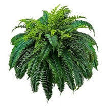 Tkrady Artificial Boston Fern Bush, 48Inch Artificial Plants, Suitable for Decorating Office, Patio, Living Room Greenery, 28Branches (28 Branches 1pack)