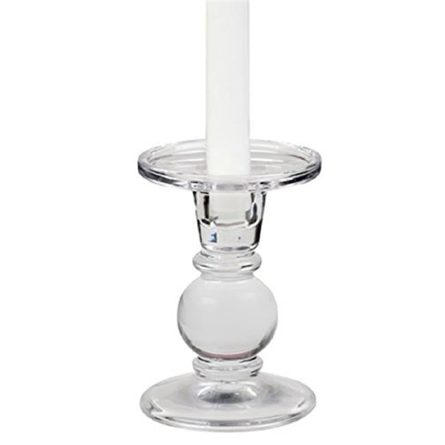 Dual Purpose Glass Pillar & Taper Candle Holder Pack of 2 Walmart