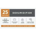 thumbnail image 4 of 25 pt. Dehumidifier up to 1,500 sq. ft. ENERGY STAR for Basement, Garage, or Wet Rooms in White, 4 of 9