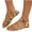 Gold, variant on Women's Flat Sandals Strappy Crisscross Adjustable Buckle Footwear Open Toe Non-slip Summer Shoes Beach