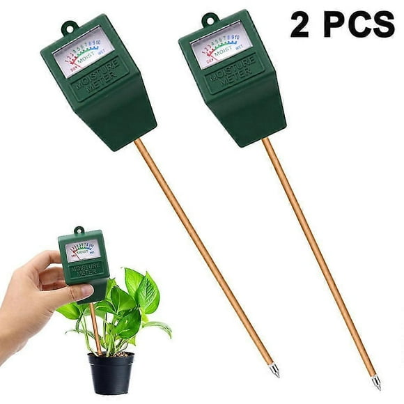 (2pcs)soil moisture meter, soil test kit, moisture meter for plants, plant water meter for garden lawn farm indoor outdoor use, soil tester hygrometer sen