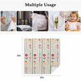 thumbnail image 5 of Spring Floral Cloth Napkins, Colorful Summer Flowers Vintage Botanical Washable and Reusable Dinner Napkins Set of 6, Table Napkin for Kitchen Party Birthday Wedding Hotel Housewarming 20"x20", 5 of 9