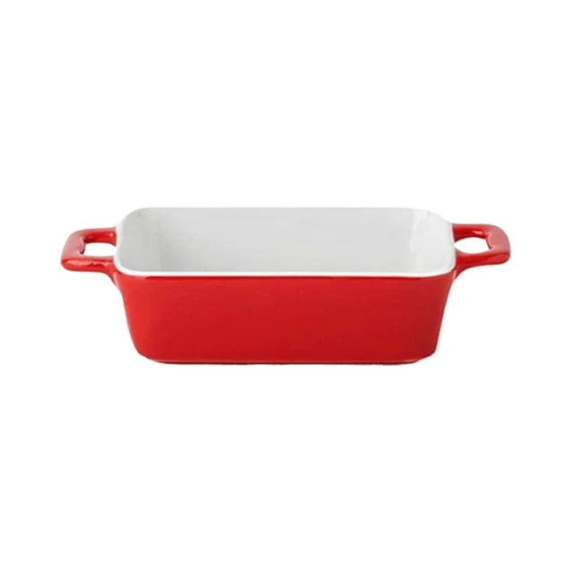 stanreset Bread Baking Pan With Large Capacity High Temperature Calcination Durable Ceramics Bread Pans For Baking Bread Loaf Pan red