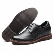 CMR CHAMARIPA Dress Elevator Shoes - Black Tall Men Shoes - High Heel Dress Shoes For Men 7 CM / 2.76 Inches
