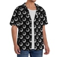 thumbnail image 4 of Honeii 's Golf Balls for men's short-sleeved button-up collared shirt featuring a pocket, perfect for beach vacations, and travel adventures., 4 of 5