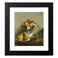 thumbnail image 2 of Henri Fantin-Latour 20x22 Black Modern Framed Museum Art Print Titled - Flowers and Fruit (1865), 2 of 5