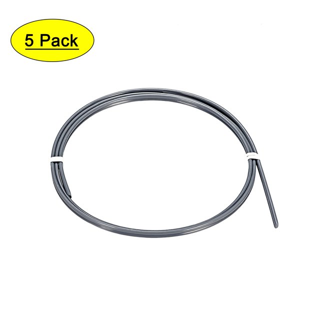 Unique Bargains 5pcs 3/16-inch Plastic Welding Rods PVC Welder Rod for Hot Air Gun 3.3ft Grey