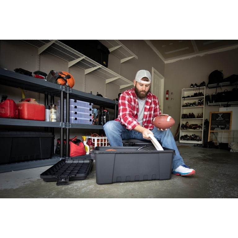 Plano Sportsman's Trunk, Smoke, 17-Gallon Lockable Storage Box