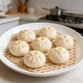 thumbnail image 4 of Reusable Bamboo Steamer Mat Non Stick Dumpling Liner for Bao Buns and Asian Steaming, 4 of 6