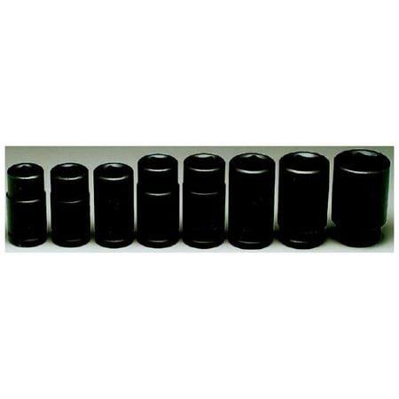 UPC: 0076799006080 | Wright Tool 8 Piece Deep Impact Socket Sets  3/4 in  6 Point – 1 SET (875-608)