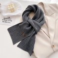 thumbnail image 2 of Bufanda cálida de cachemira sólida con nuevo diseño de moda para invierno para hombres y mujeres, chal, pañuelo para el cuello, bufandas de imitación de cachemira, bufanda, 2 of 4