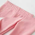 thumbnail image 3 of HuaAngel 3 Pack Girls Fleece Lined Leggings Thermal Soft Stretchy Winter Pants Sizes 2-10, 3 of 7