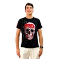 thumbnail image 1 of Playera Moda&Pritex Estampado de calavera con piedras, corte slim, tela spandex, 1 of 4