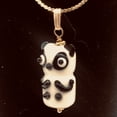 thumbnail image 3 of Lampwork Glass Panda 14K Gold Filled Pendant | 1 1/4" Long | White/Black | 1 |, 3 of 9