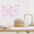 thumbnail image 6 of Pink Floral Kitchen Towel Flower Birds Dish Towel 18 x 28 Inch Hand Drying Tea Towel for Cooking Baking Party Supplies, 2Pcs, 6 of 6