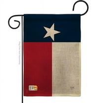 Breeze Decor BD-SS-G-108230-IP-DB-D-US14-BD 13 x 18.5 in. Texas State Burlap Americana States Impressions Decorative Vertical Double Sided Garden Flag