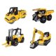 thumbnail image 1 of 4pcs Ingeniería de camiones Construcción Excavadora de juguetes Recolección de ensamblaje rápido para niños Decoración de escritorio de escritorio, 1 of 8