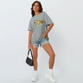 thumbnail image 5 of SUNBS Oversized Graphic Tees for Women - Sunflower Casual T Shirts for Women Round Neck Tops, 5 of 8