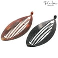 thumbnail image 4 of Parcelona French Fat Oval Shell and Black Large 5" Set of 2 Banana Hair Clips, 4 of 8
