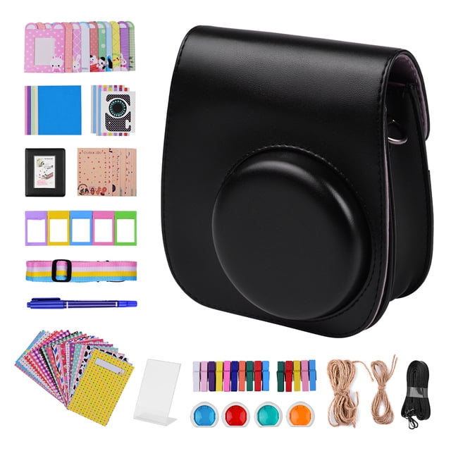 Riwcyla 12,in,1 Instant Accessories Bundle Kit Compatible with Fujifilm Instax 11 Including Bag/ StrapPhoto AlbumPhoto ClipsPhoto FrameHanging StringStickersPenFilters